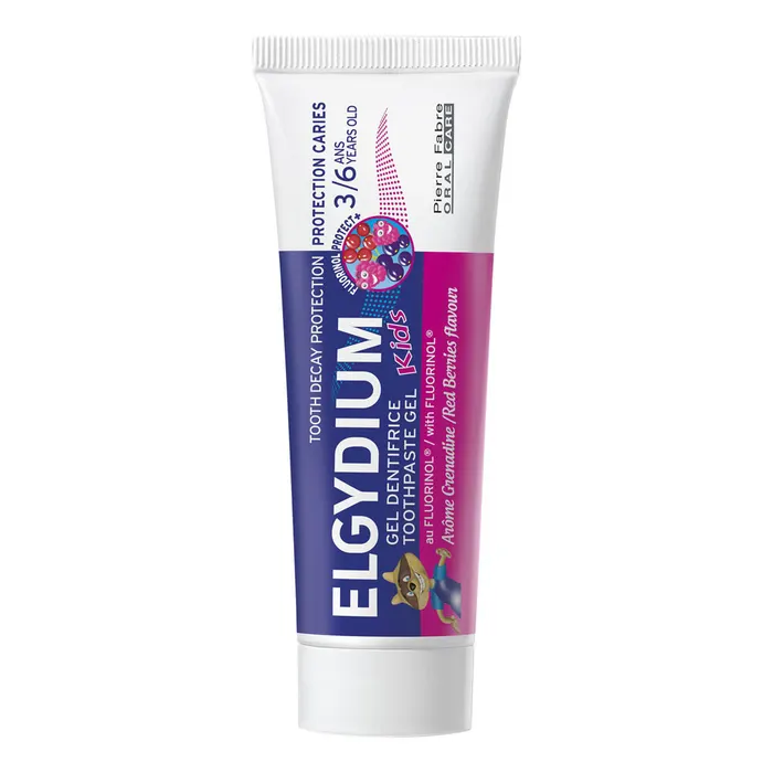 Elgydium Kids Toothpaste Gel Decays Protection 3/6 Years 50ml - Grenadine