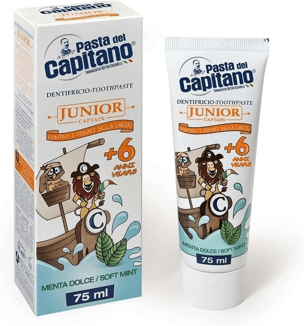 Pasta Del Capitano Junior Sweet Mint Toothpaste 75ml