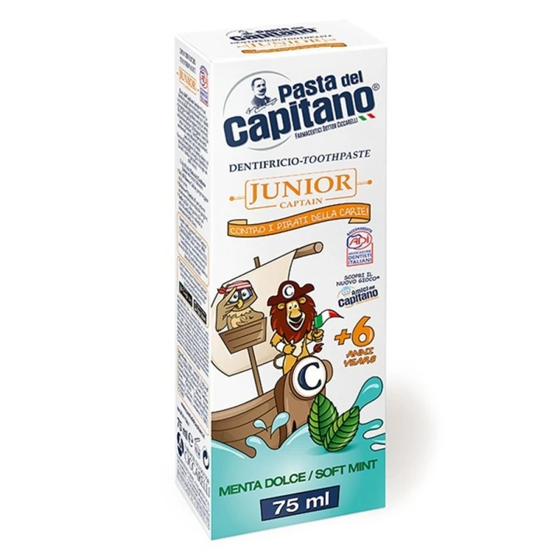 Pasta Del Capitano Junior Sweet Mint Toothpaste 75ml