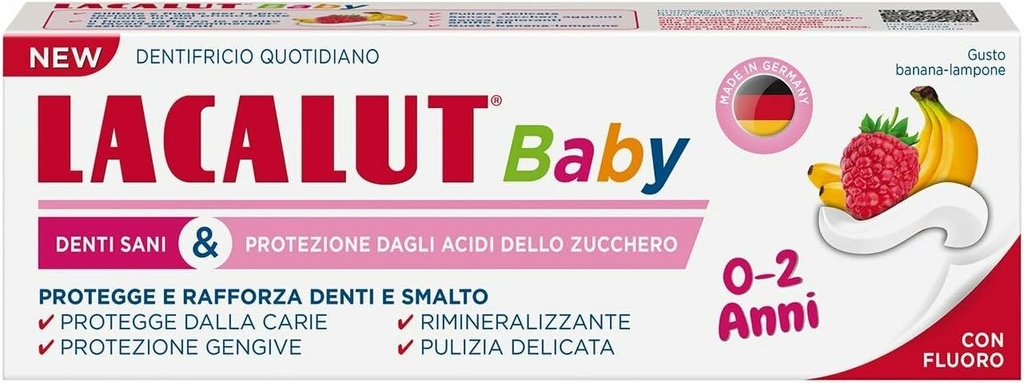 Lacalut Baby Caries and Sugar Acid Protection Toothpaste for Children 0-2 Years 55 Ml
