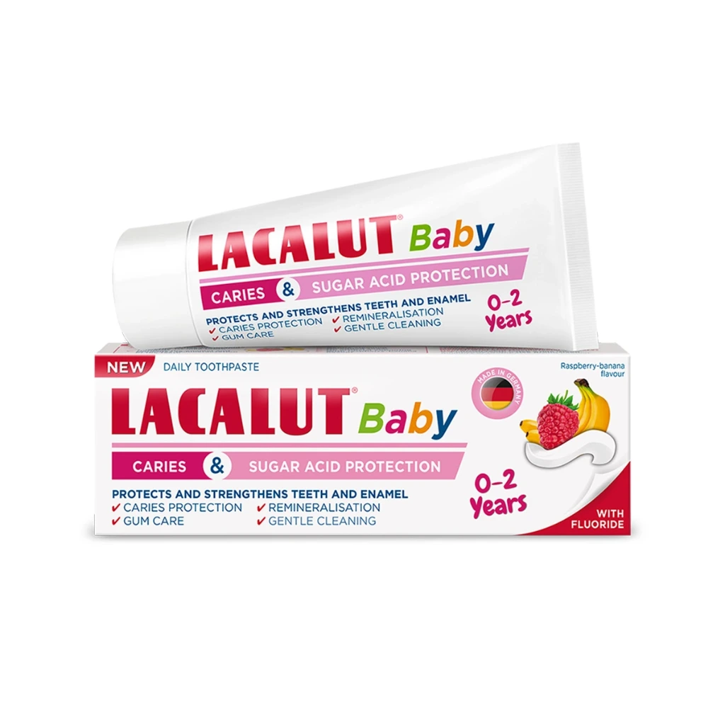 Lacalut Baby Caries and Sugar Acid Protection Toothpaste for Children 0-2 Years 55 Ml