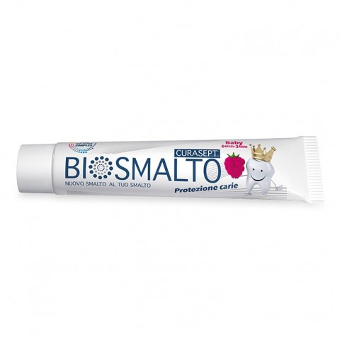 Curasept Biosmalto Baby-Kid Toothpaste for Children Without Fluoride Strawberry 50 Ml