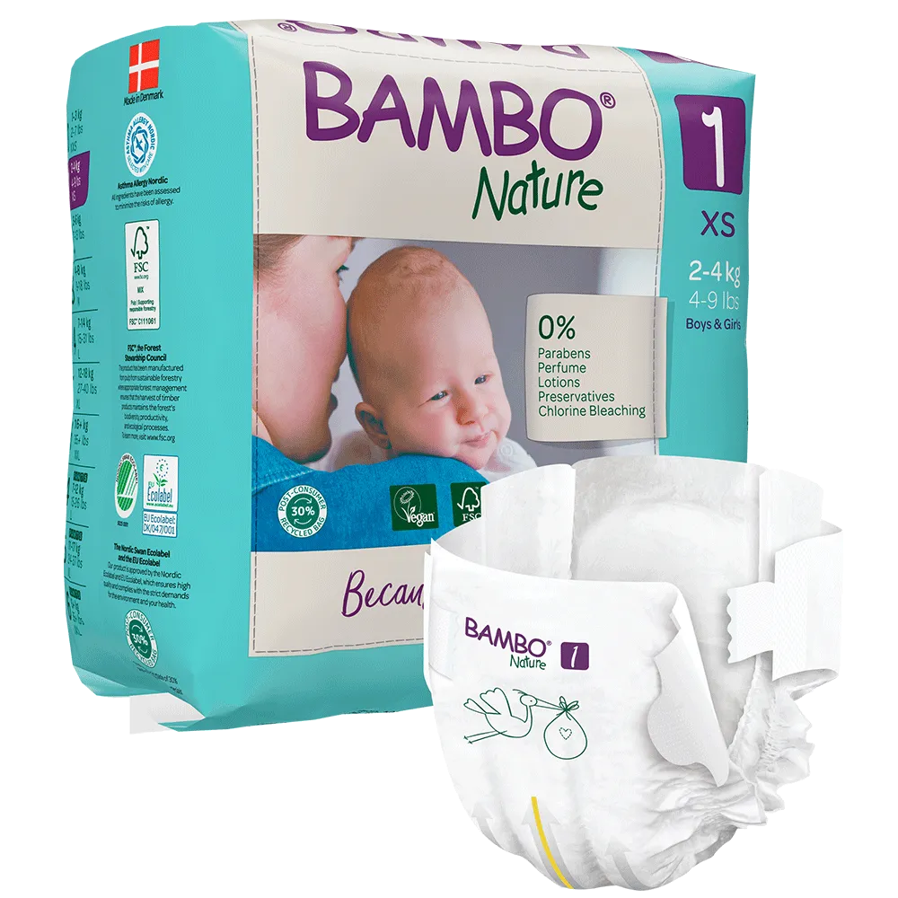BAMBO NATURE 1 2-4 KG/ 22 PCS