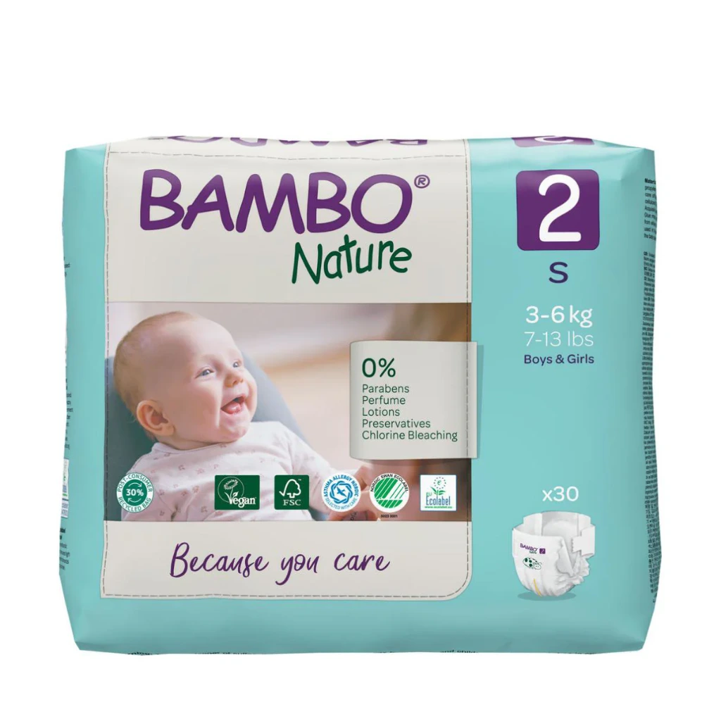 BAMBO NATURE 2 3-6 KG/30 PCS