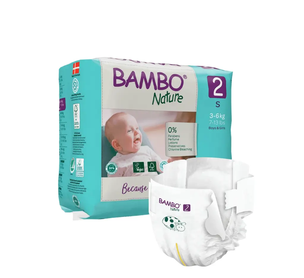 BAMBO NATURE 2 3-6 KG/30 PCS