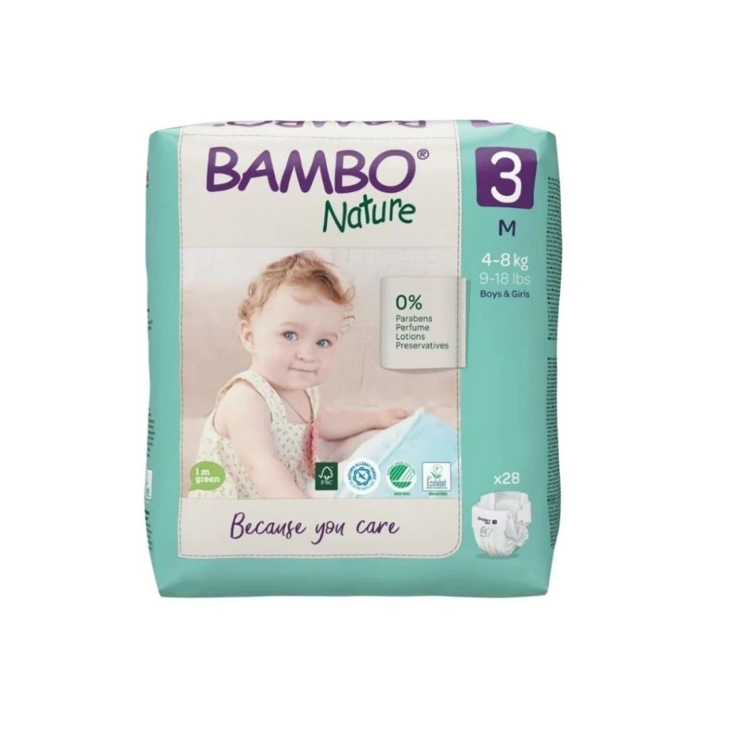 BAMBO NATURE 3 4-8 KG/28 PCS