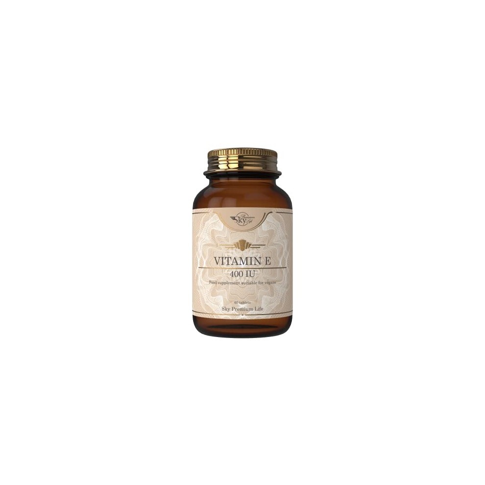 Sky Premium Vitamin E - 60 Vitamin E Tablets 400IU