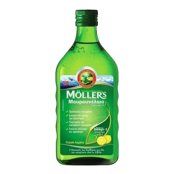 Moller's Cod Liver Oil Lemon, 250ml