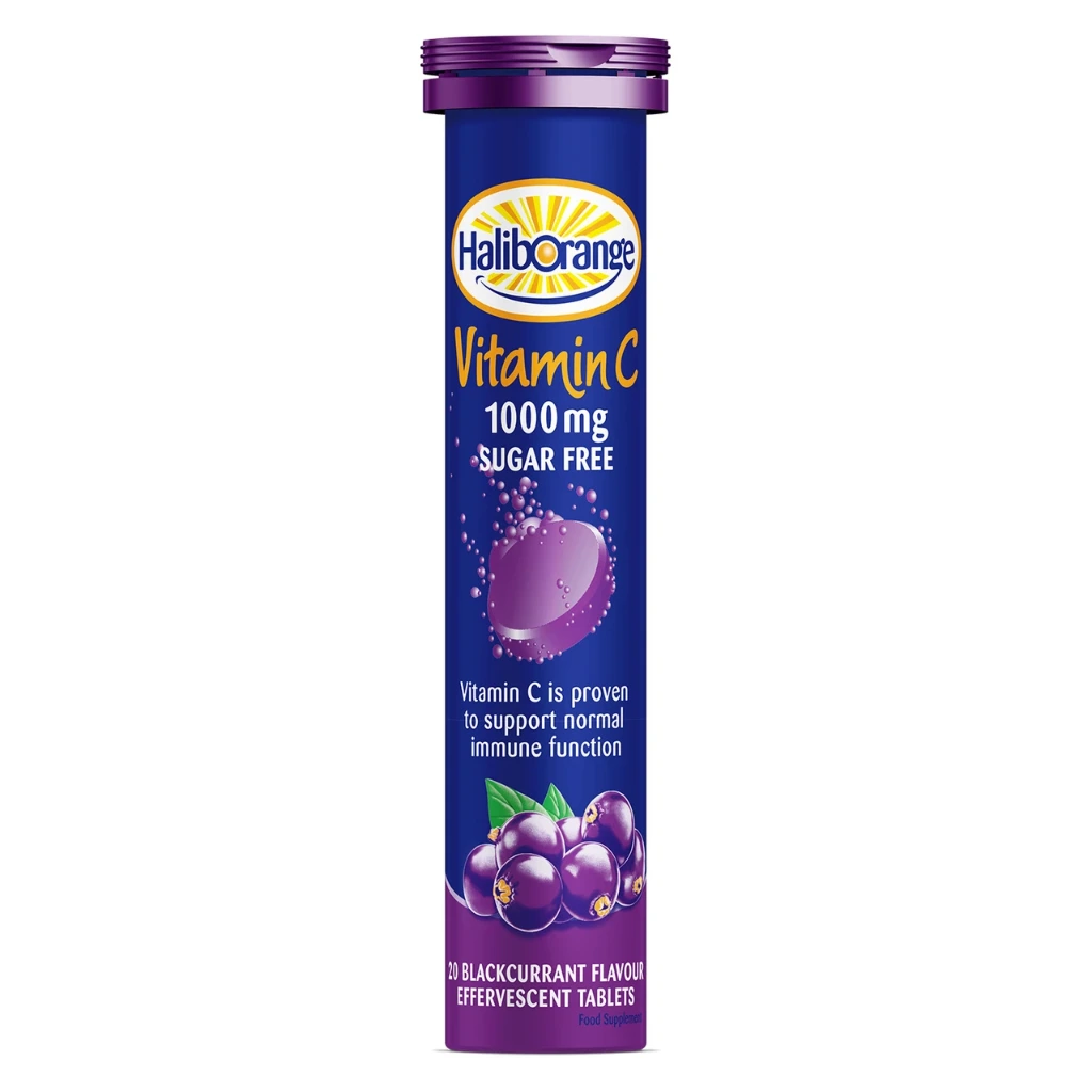 Haliborange Effervescent Sugar Free Vitamin C Blackcurrant X 20