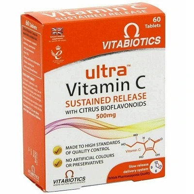 Vitabiotics Ultra Vitamin C 500mg 60 Tablets, 60