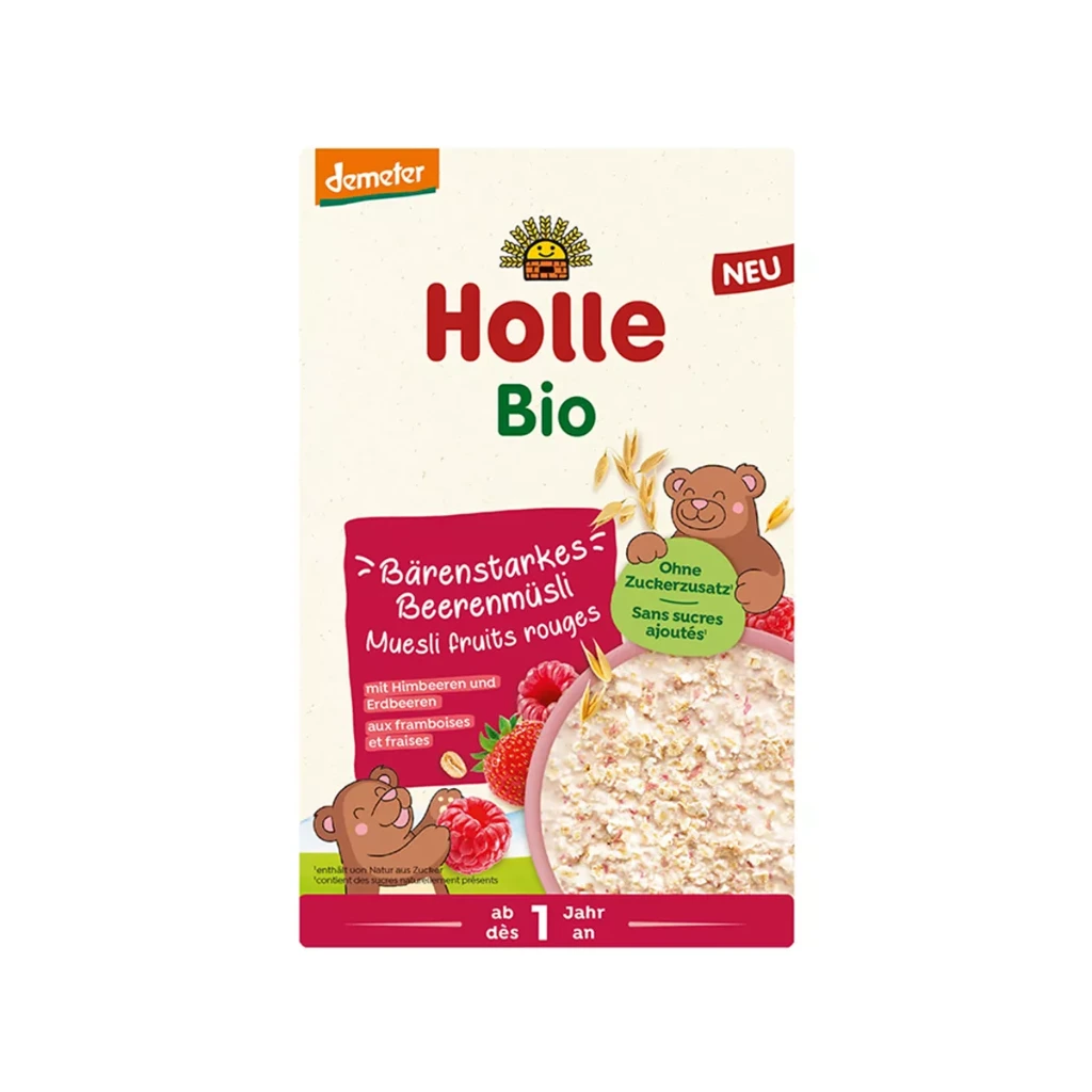HOLLE BIO WHOLE GRAIN BERRY MUESLI 12 MUAJ + 200gr