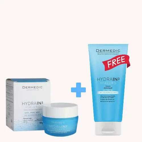 OFERTE DERMEDIC HYDRAIN ULTRA CREAM GEL + HYDRAIN CLEANSER 50 ML+ 200 ML
