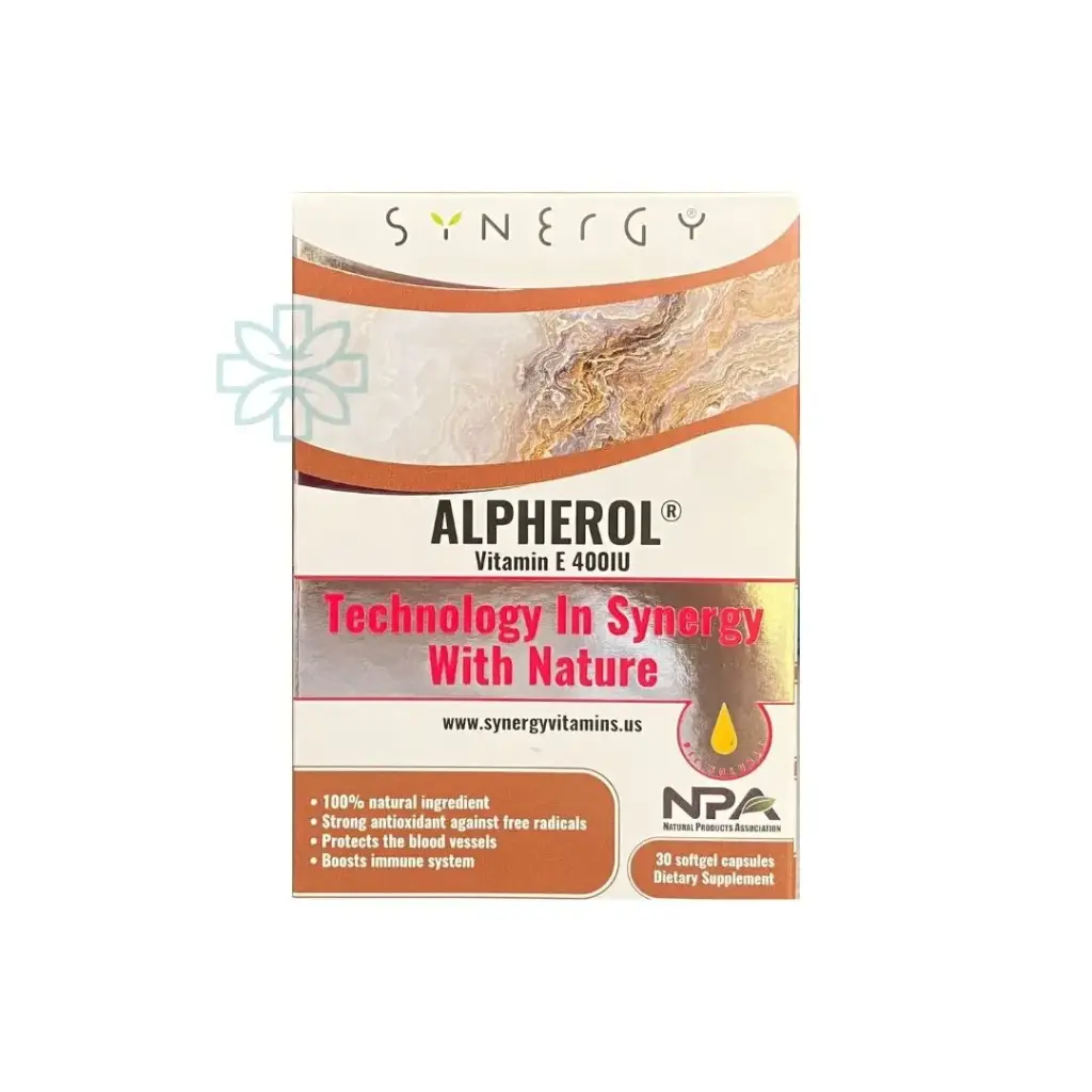 Synergy Alpherol Vitamin E 400 UI 30 capsules