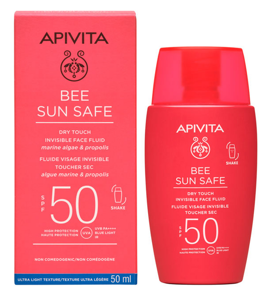 APIVITA BEE SUN SAFE DRY TOUCH INVISIBLE FACE FLUID 50ML