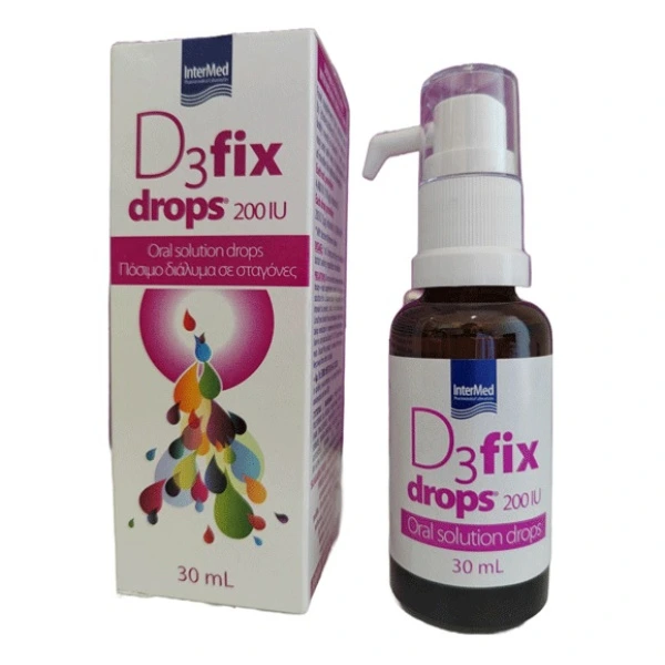 Intermed D3 Fix Drops 200IU, 30ml