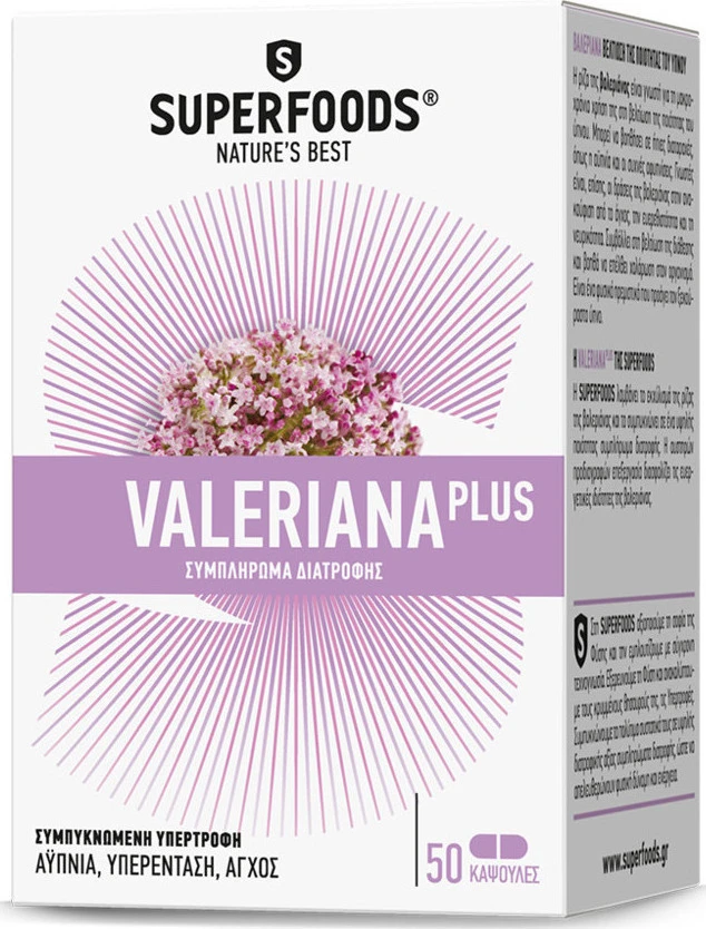 Superfoods Valeriana Plus, 50 caps