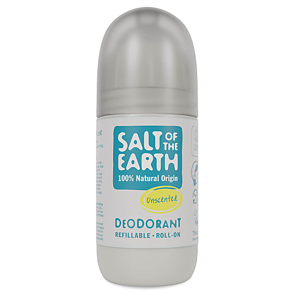 Salt of the Earth Refillable Roll-on Deodorant - Unscented 75ml