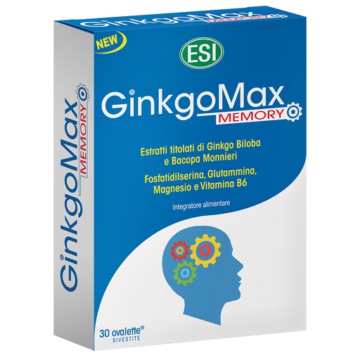 ESI GinkgoMax Memory Food Supplement 30 Coated Ovalette