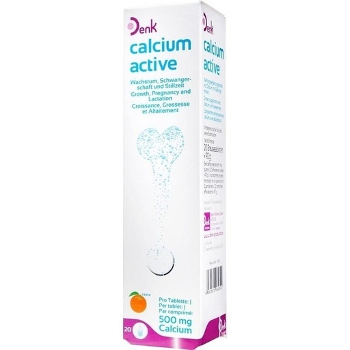 CALCIUM ACTIVE Denk 500 mg effervescent tablets