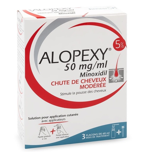Alopexy® 5 % Trajtim 3 mujor