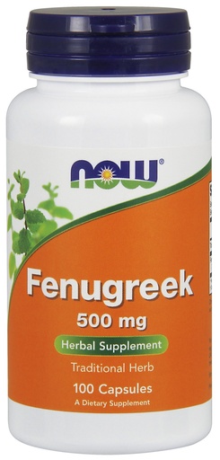 NOW Foods  Fenugreek, 500mg - 100 Vcaps