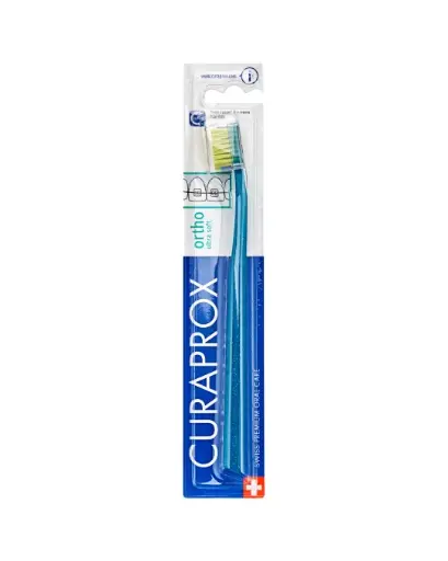 Curaprox Ortho Ultra Soft 5460 Orthodontic Toothbrush for Users of Fixed Braces 1 Pc