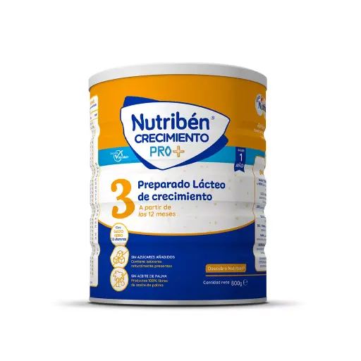 Nutriben Preparado Lácteo de Crecimiento 3. 800g