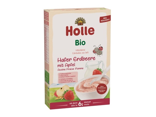 Holle Milchbrei Hafer Apfel Erdbeere Bio (250 G)