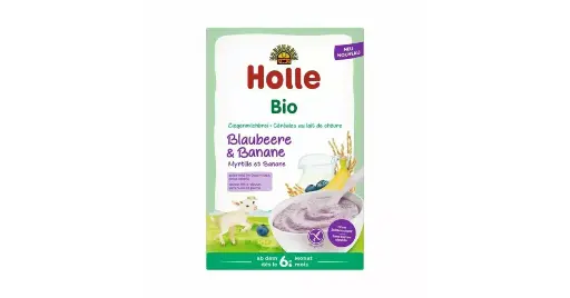 Holle Kaszka Ryżowa Na Bazie Mleka Koziego Jagoda-banan Po 6. Miesiącu 200 G Bio