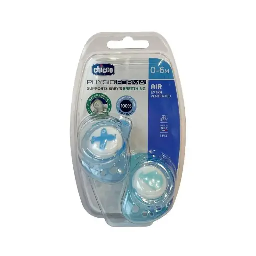 Chicco PhysioForma Air Soother 0-6m, 2 parts - beige / Ciel