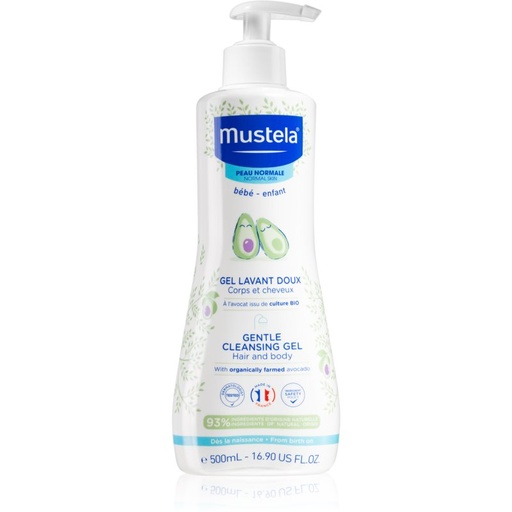 Mustela Bébé Bain Cleansing Gel for the Hair and Body for Children 500 Ml
