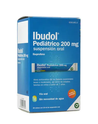 Pediatric Ibudol 200 mg 20 envelopes Oral Suspension 10 ml