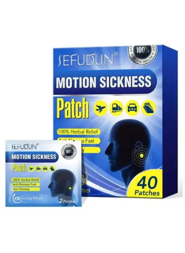 Motion Sickness Patches 40 Pieces For Travel Motion Sickness 100% Pure Natural 1 pcs