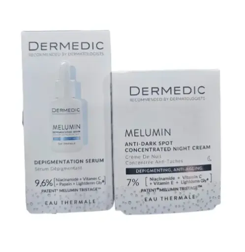Dermedic Melumin Anti-ageing Serum 30 Ml + Dermedic Melumin Night Cream 50 Ml OFERTE
