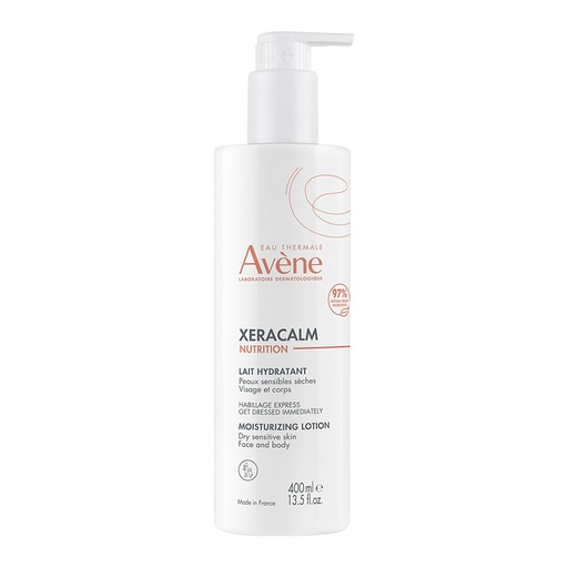 Avene XeraCalm Nutrition Moisturizing Lotion for Dry Sensitive Skin, 400ml