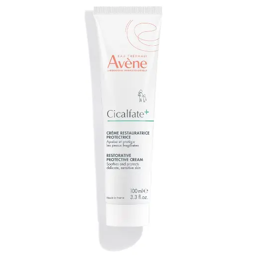 Avene Cicalfate+ Restorative Protective Skin Barrier Face Cream for Sensitive Skin -100ml / 3.3fl Oz
