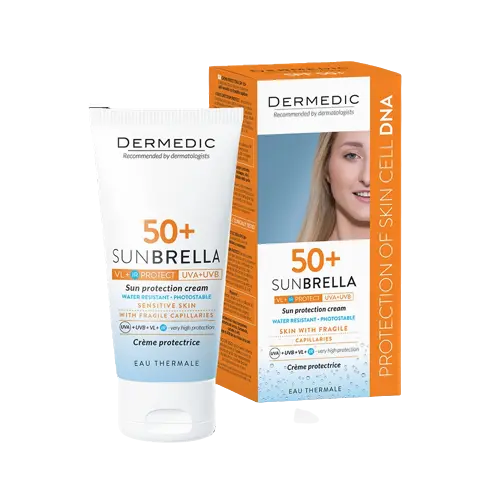 DERMEDIC SUNBRELLA Sunscreen SPF 50+ for skin with cracked capillaries Sunscreen 