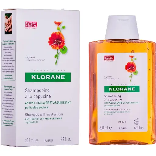Klorane shampoo with nasturtium extract against dry magnifying glass 200 ml