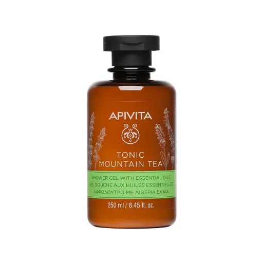Apivita Tonic Shower Gel with Essential Oils Mountain Tea 250ml
