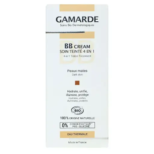 GAMARDE BB Cream Tinted Care 4 in 1 Organic Matte Skin 40ml