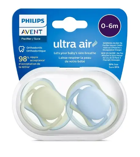 Philips Avent Ultra Air, 0 - 6 months, model for boys, 2 pieces
