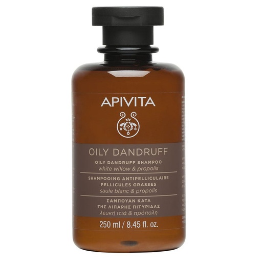 Apivita Oily Dandruff Shampoo with White Willow & Propolis, 250ml