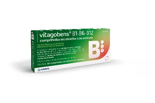 Vitagobens B1 B6 B12 30 Coated Tablets
