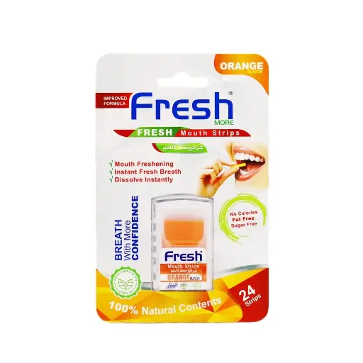 Fresh More Orange Mouth Freshener Strips - 24 Strips