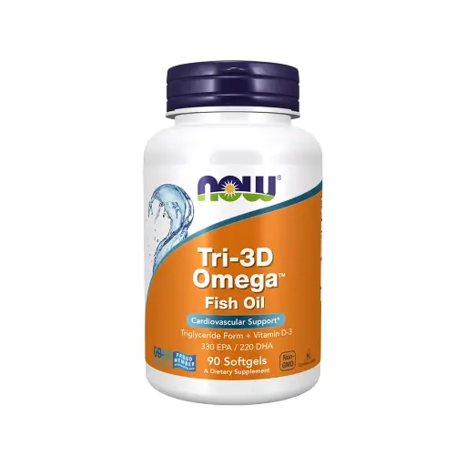 NOW Foods Tri-3D Omega Fish Oil Supplement Vitamin | 90 Soft Gels