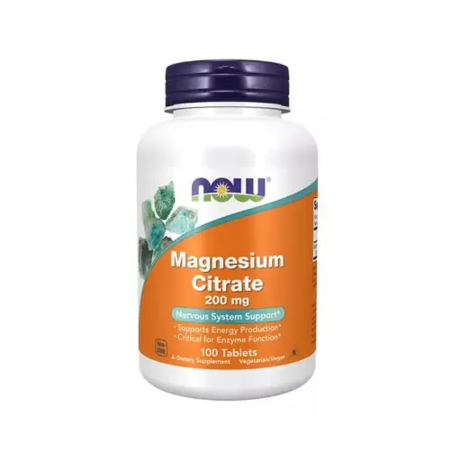 NOW Foods, Magnesium Citrate, 200 Mg, 100 Tablets