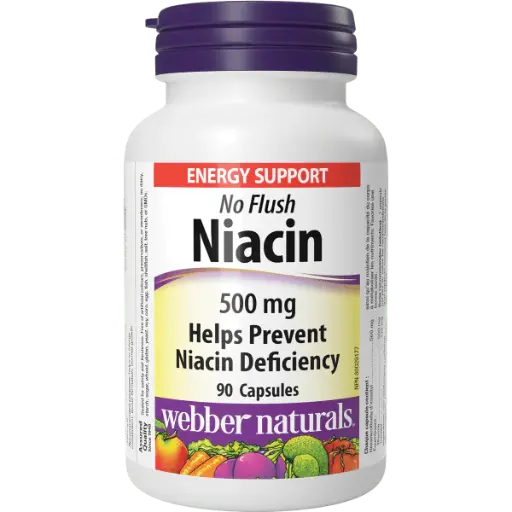 Webber Naturals Niacin 500mg No Flush