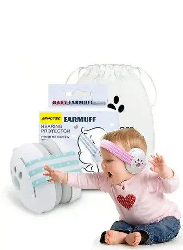 Baby Earmuff Noise Cancelling Earmuffs for Babies & Toddlers Green