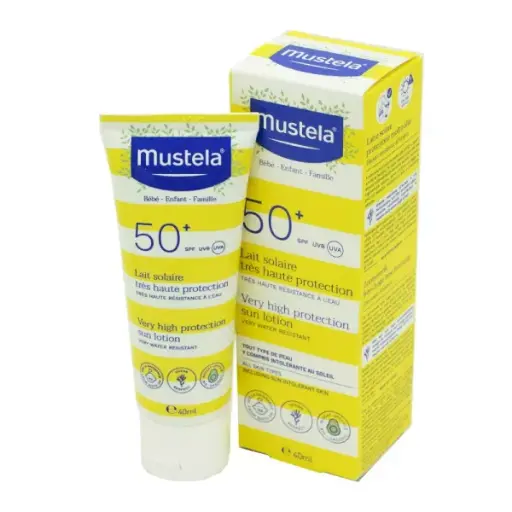 MUSTELA Solar Milk Very High Protection SPF50+ 40ml - Face and Body