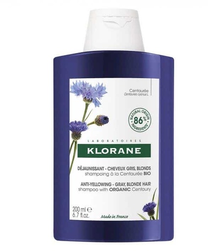Sham- Anti-yellowing poo with ORGANIC Centaury - Grey, Blond Hair, 1 X 200ml Bottle